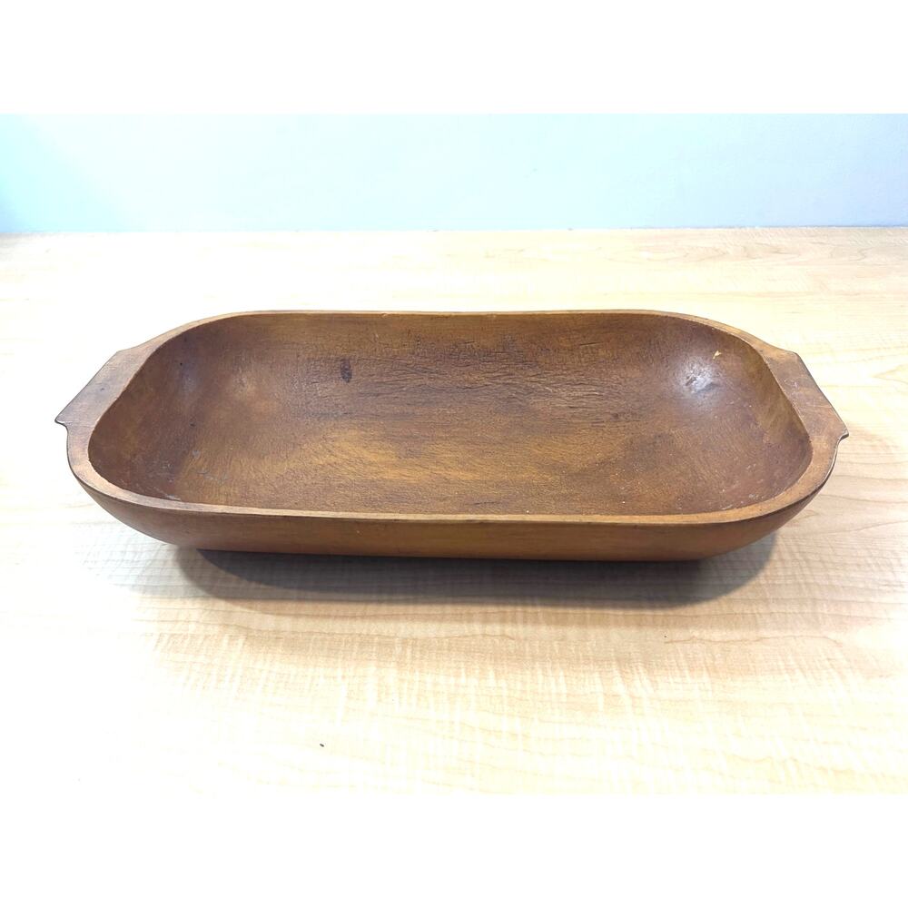 Primitive Reproduction Treenware Salem Collection Dough Bowl